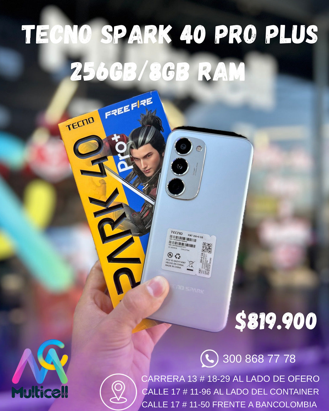 TECNO SPARK 40 PRO + 256/8GB RAM