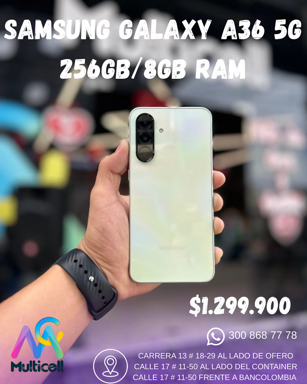SAMSUNG GALAXY A36 5G 256/8GB RAM