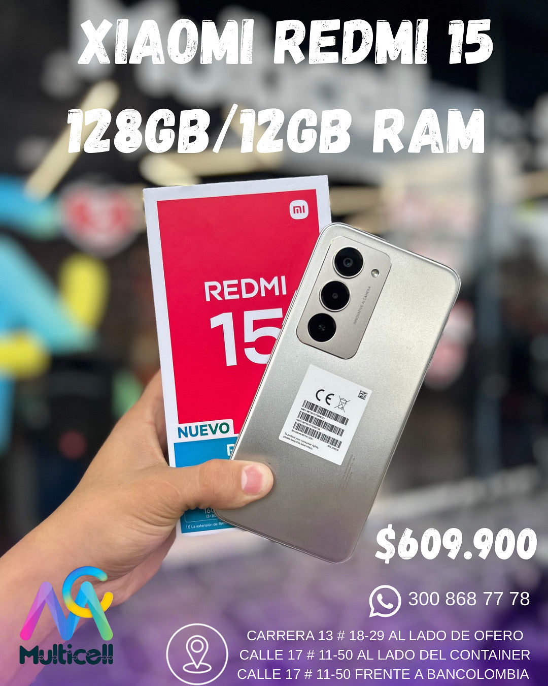 XIAOMI REDMI 15 128GB/6GB RAM